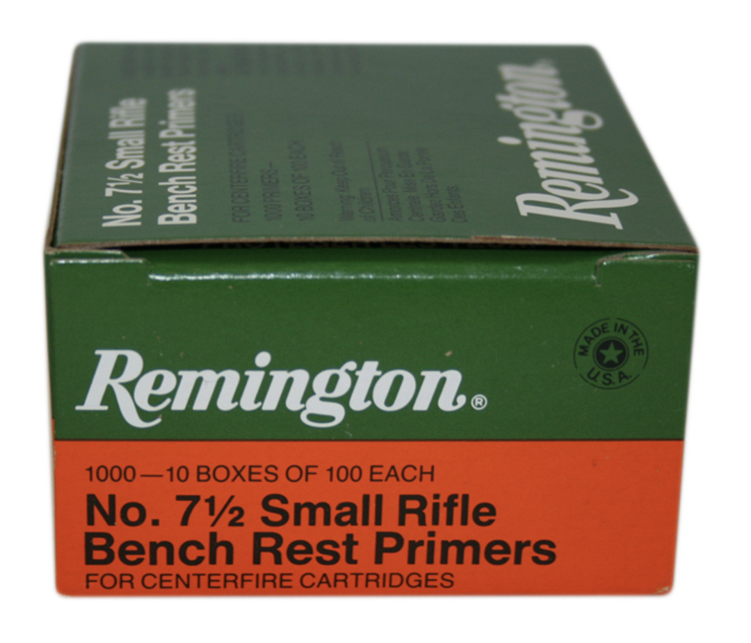 Remington No 7.5 Small Rifle Primers x1000 image 0